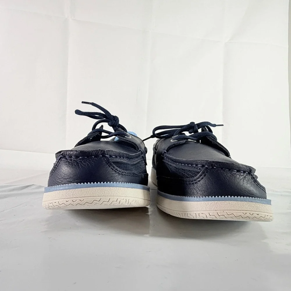 Sperry Surveyor 2-Eye TMBL Navy Leather Boat Shoes Men's Size 11 NIB